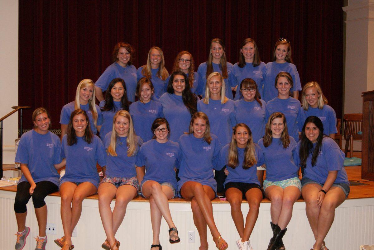Gamma Chis for 2014 Panhellenic recruitment act as counselors and advisors to young women interested in going Greek.