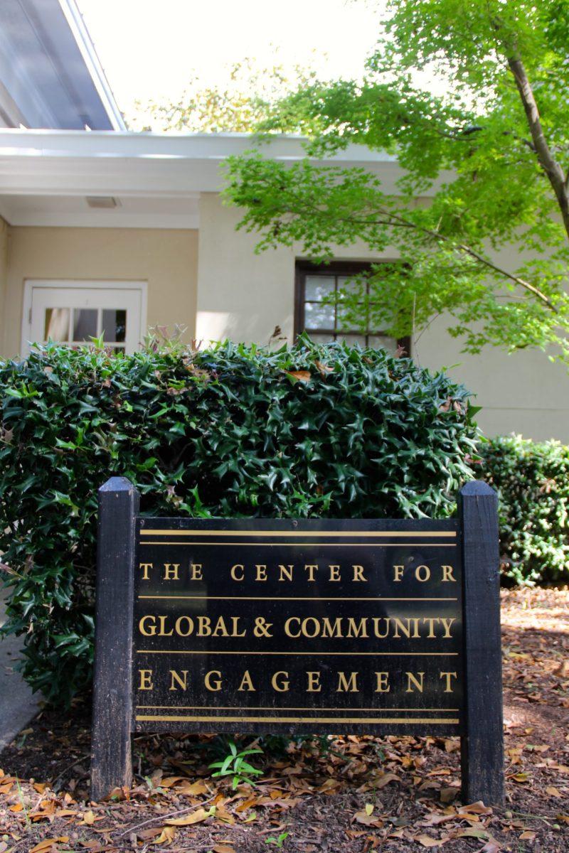 The office of the Center for Global and Community Engagement is located in the Snyder House Annex.