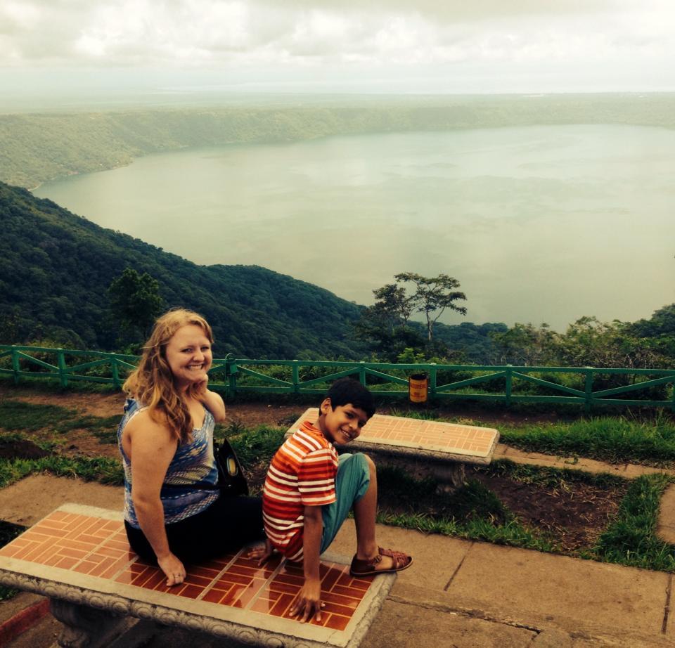 Visiting+Mirador+de+Catarina+in+Nicaragua+with+her+host+brother.+In+her+free+time%2C+Perret+enjoys+spending+time+with+her+host+siblings.