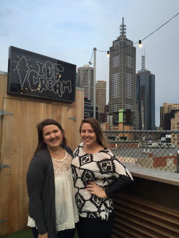 Brie White (left) and Caroline Moseley (right), both juniors at Wofford College, are currently studying at the University of Melbourne, ranked number one in Australia and 40th in the world.