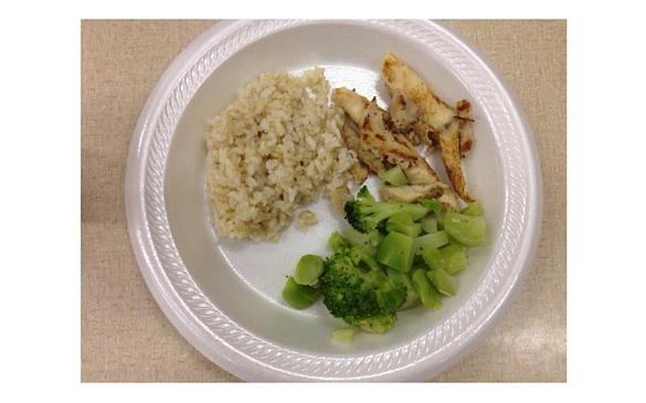 An example of a nutritionally balanced meal served to the children in the Nutrition Now program at Arcadia Elementary.