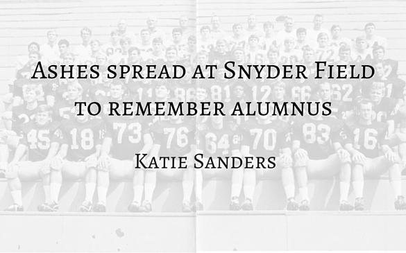 Ashes spread at Snyder Field to remember alumnus