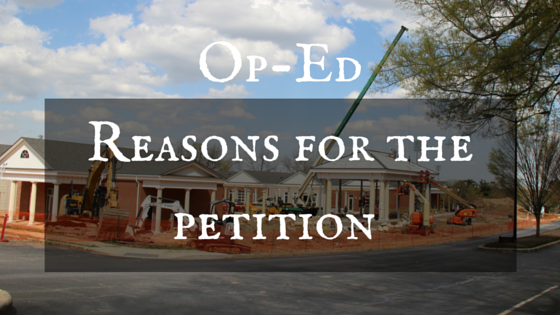 Op-Ed: Reasons for the petition