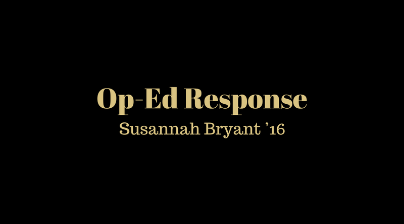 Susannah Bryant ’16 responds to Samhat’s statement on the recent executive order