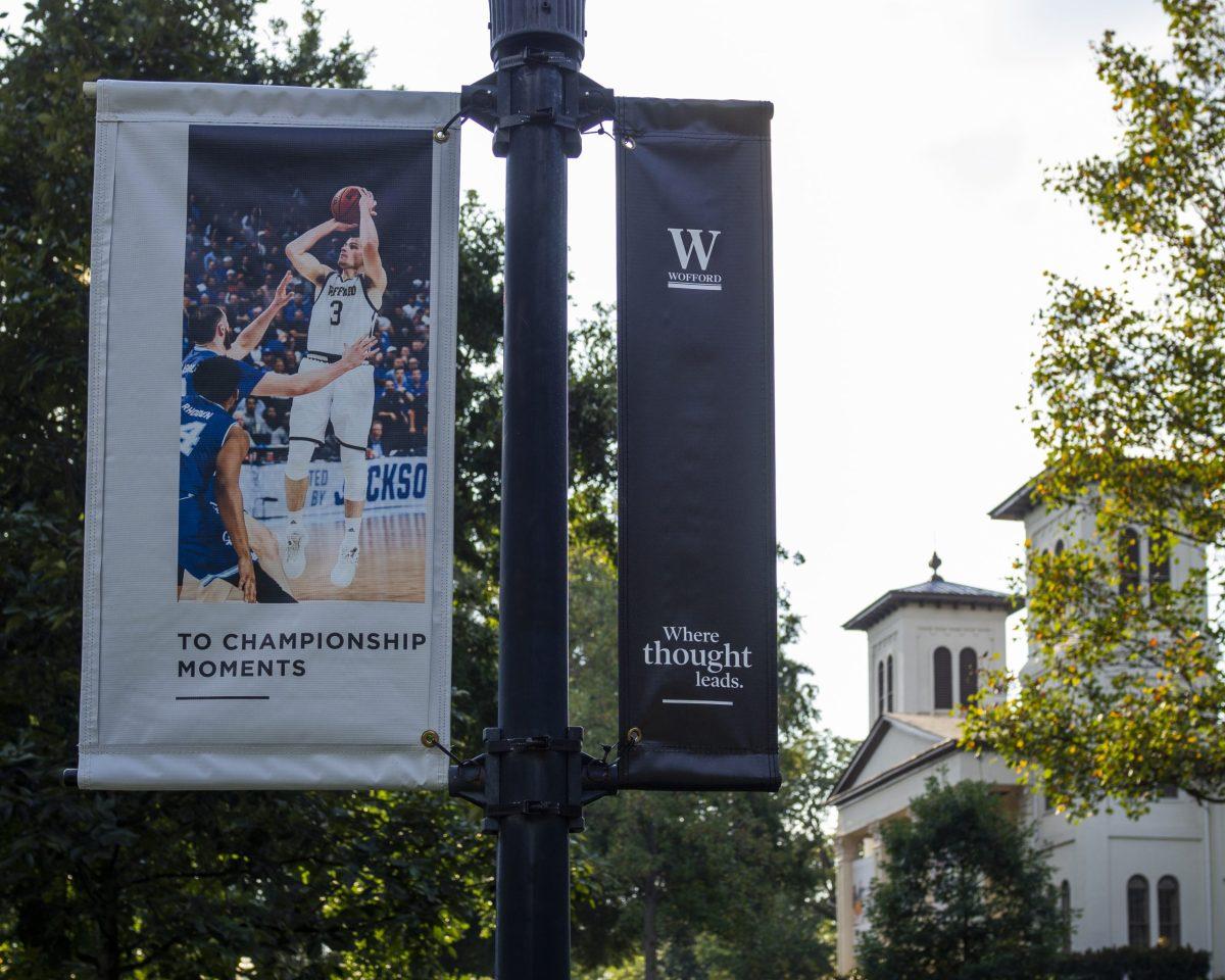 Where thought leads now adorns the new banners on lampposts ans is also displayed on Old Main, each with a corresponding photo and secondary clause
