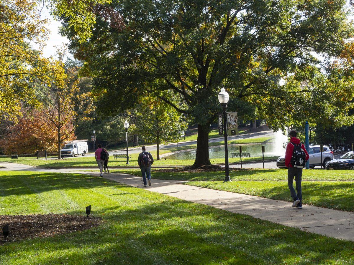 For a fascinating social experiment, watch the way people walk around campus