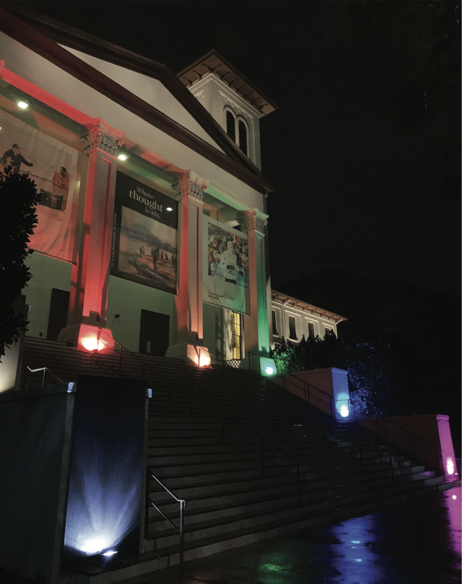 Last week, rainbow lights lit Old Main to represent all groups within the LGBT+ community. “What remains unlit?” is the question being asked.