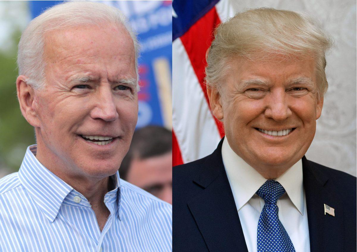 President Elect Joe Biden (left) and incumbent President Donald Trump.