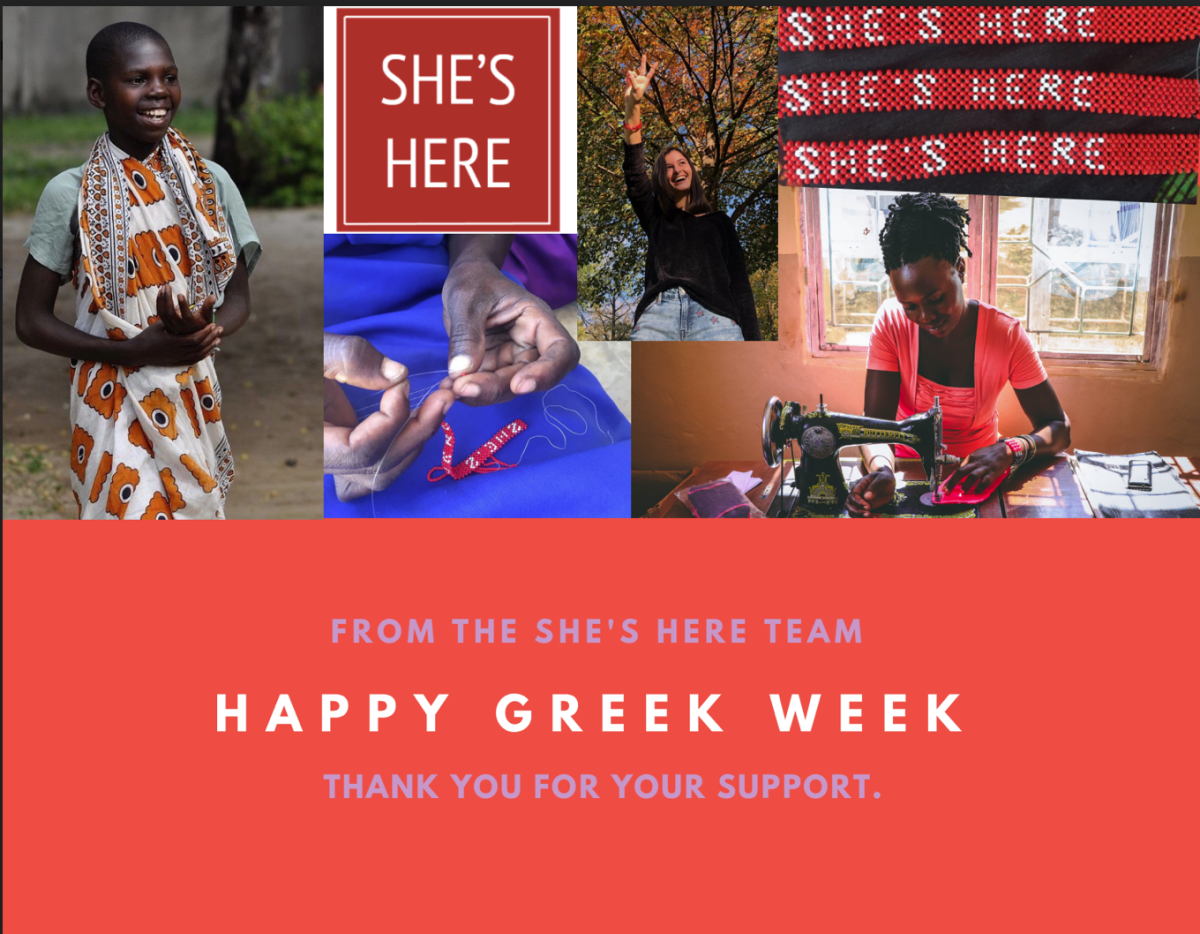 Being+chosen+as+the+Greek+week+philanthropy+offered+the+She%E2%80%99s+Here+Campaign+an+exciting+opportunity+to+continue+raising+awareness+about+menstrual+inequity.+Photo+courtesy+of+the+She%E2%80%99s+Here+Campaign.
