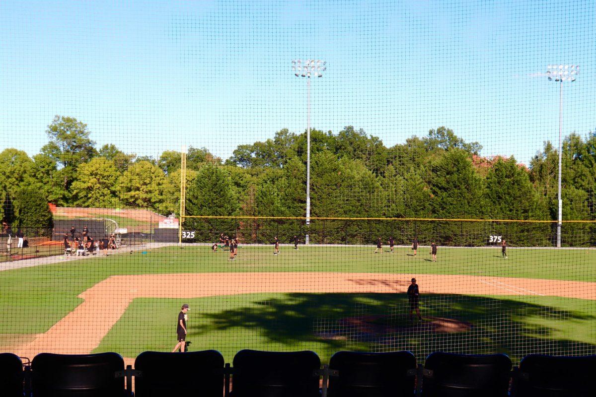 Russell E. King field, where the Wofford baseball team competes. Two players were dismissed from the team following an incident of animal cruelty. Photo courtesy of Anna Lee Hoffman. 