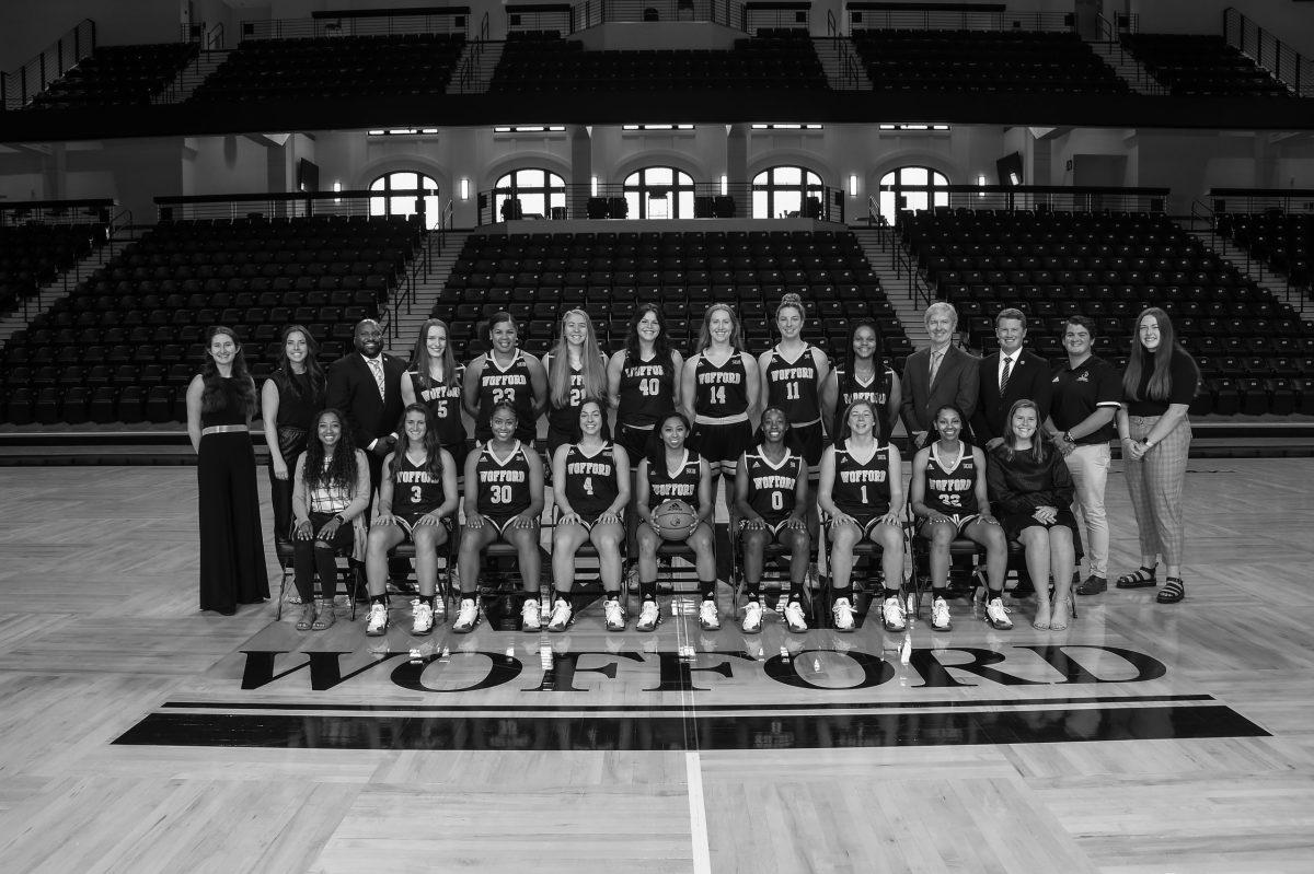 Team Picture of the Wofford women’s basketball program. The team looks to improve upon a stellar season after busy individual summers. Photo courtesy of Mark Olencki