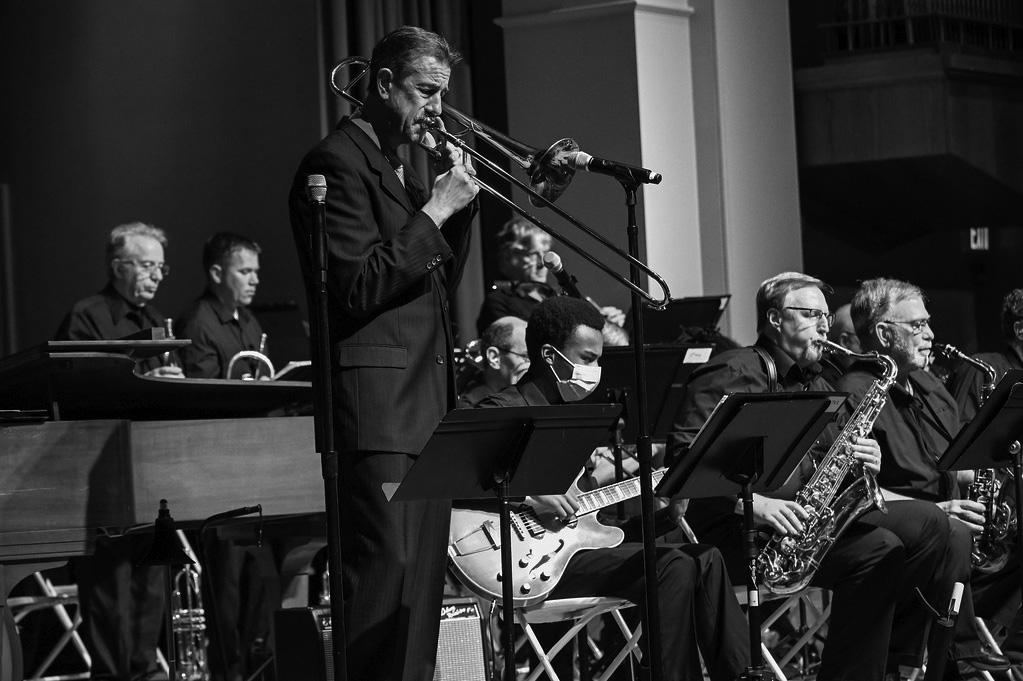 Photo by Mark Olencki.
Wofford Jazz Night has returned, with the sixth edition occuring on Feb. 24 in the Leonard Auditorium and special performances by John Fedchock.