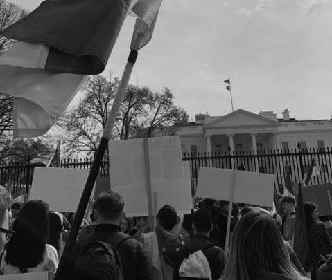 Photo by Paulina Veremchuk.
Washington, D.C. march for Ukraine.