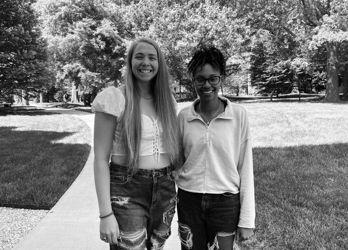 Photo by Anna Lee Hoffman.
Student-athletes utilize their athletic and academic experiences in college to propel them to graduate school. Basketball players Alexis Tomlin ’22 (left) and Alea Harris ’22 (right) forewent their extra year of eligibility to pursue graduate degrees.