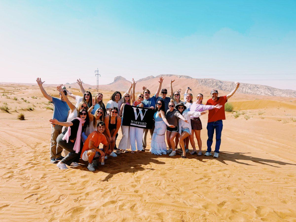 Interim 2022 class abroad in Dubai, completing a Wofford bucket list item. Photo by Anna Lee Hoffman.