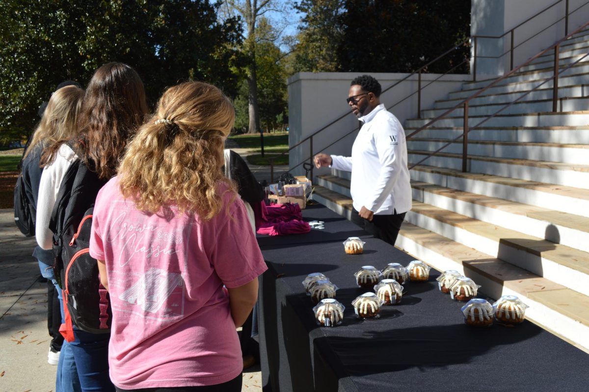 On Nov. 7, The First Gen Swag Giveaway happened on the seal of Old Main.
Nov. 8 - 12 is National First Generation College Celebration week, and Wofford is celebrating with different events around campus to celebrate.