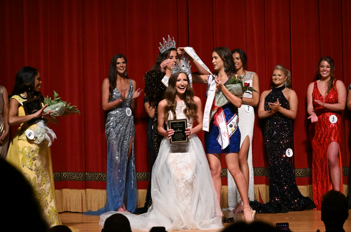 Charlotte Barker ‘24 was named Miss Wofford in the 2023 Miss Wofford Pageant