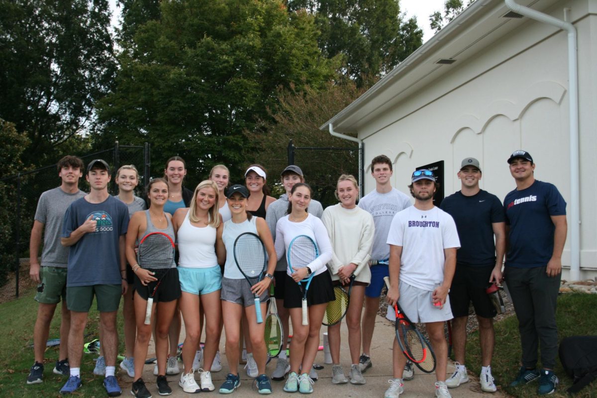 Wofford Club Tennis team. Wofford students meet to play tennis every Monday and Wednesday!