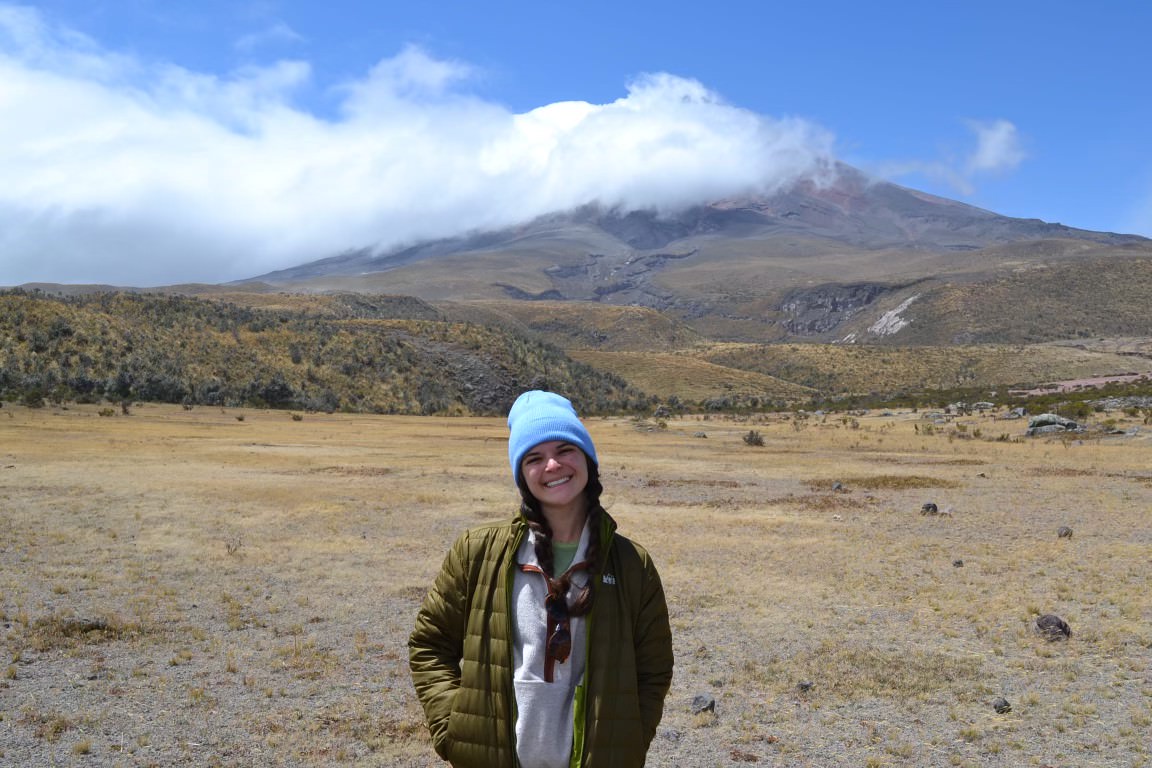 Wofford is planning to make changes to its study abroad tuitions. Camille Terracina ‘26 stands in front of Mount Cotopaxi as she studies abroad in Ecuador.