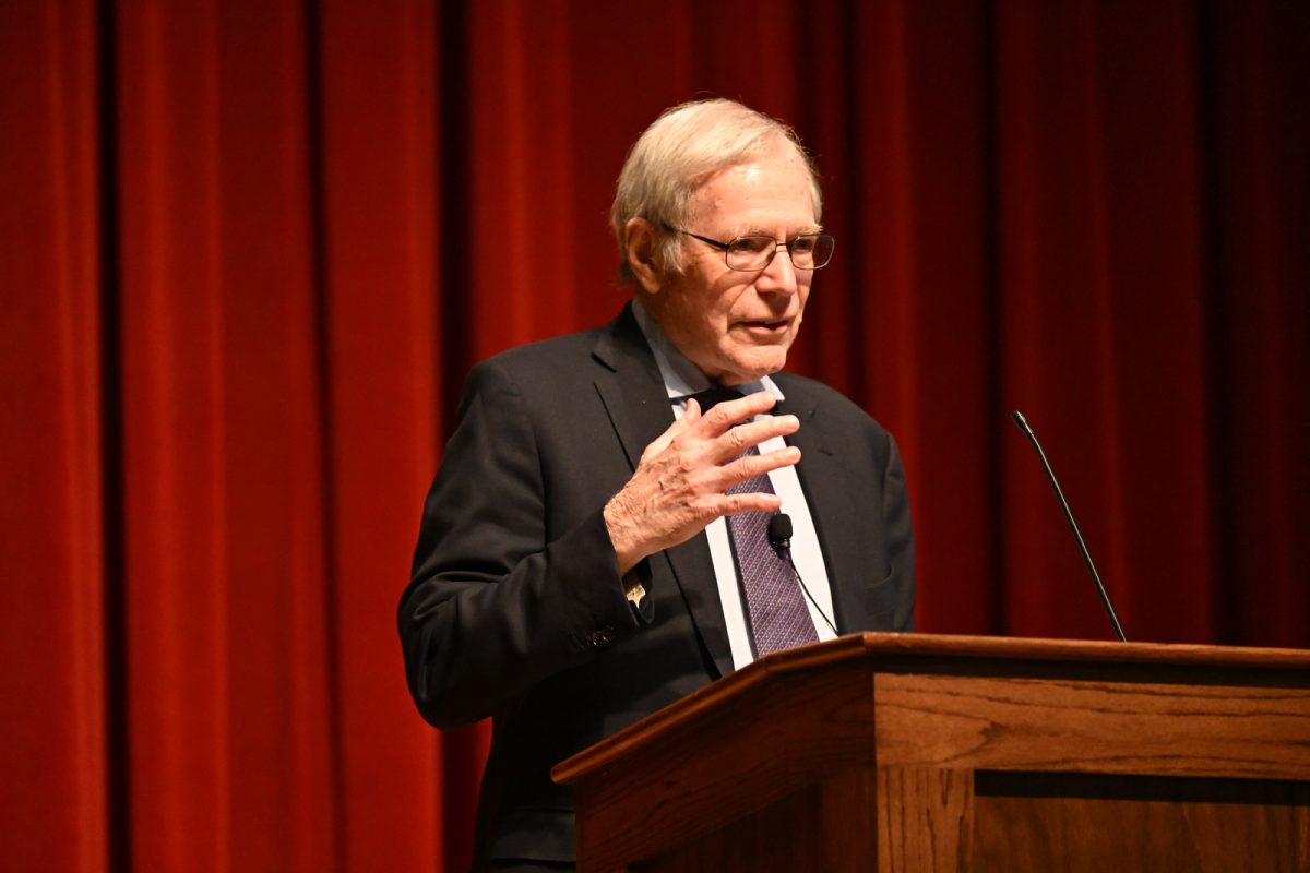 Eric Foner speaks in front of Spartanburg public and Wofford students This year's Chapman speaker was author Eric Foner who spoke about the reconstruction of the South. 