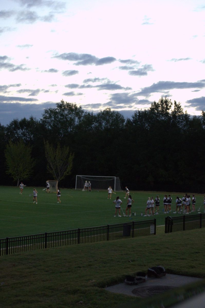 Lacrosse team practices in the mornings to prepare for their upcoming Fall Ball game against Liberty on 9/27.