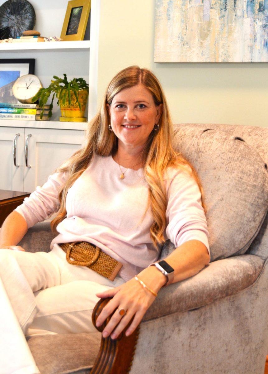 Counseling services have been offered in the Wellness Center for many years, but the counseling service staff have introduced a Grief support group, Tiarra Worley, Kellie Buckner ‘01, Tye Tindal, and Perry Henson ‘96 work with the program.